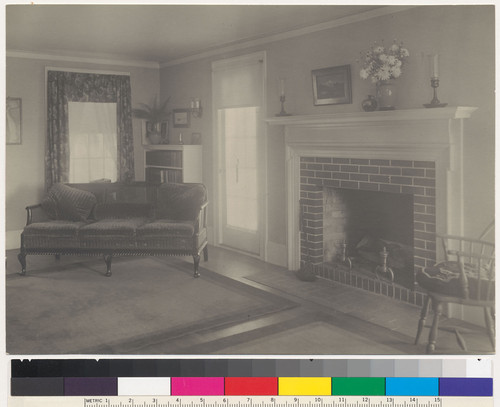 Mason Residence, interior view of living room (2), San Francisco, c. 1918