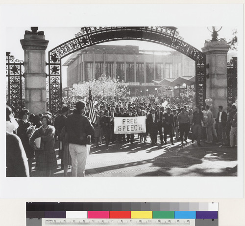 It was on November 20 that Mario Savio and other student protestors marched through Sather Gate toward Regents meeting