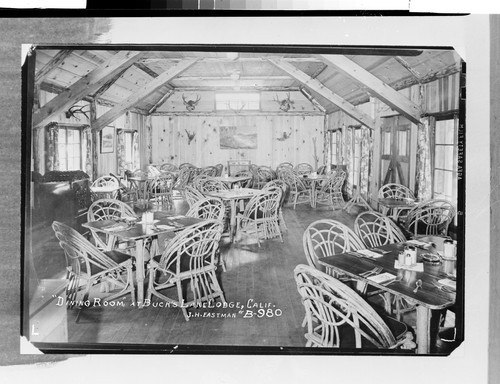 "Dining Room," at Bucks Lake Lodge, Calif