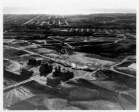 Aerial view of UCLA looking west to Santa Monica, 1930