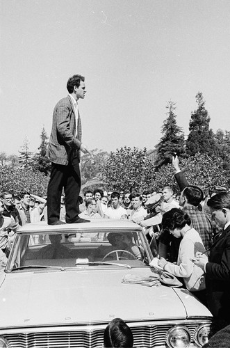 Mario Savio speaking from the top of the police car