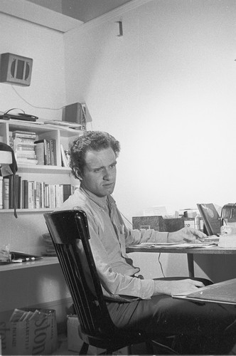 Mario Savio at a desk