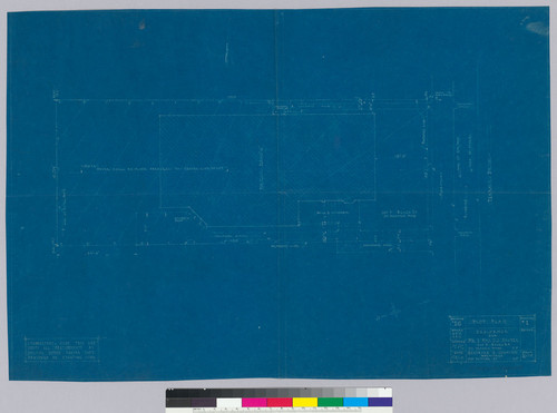 Sauter Residence, plot plan, San Francisco, 1919