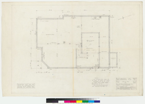 Terrace Drive Houses, House 2, basement and foundation plan, San Francisco, 1921