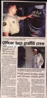 Officer tags graffiti crew