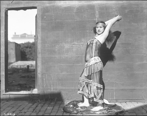 Actress depicting Athena. Third image