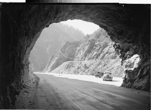 "From Grizzly Dome Tunnel," On Feather River Highway, Calif