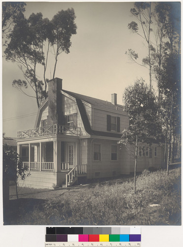 Mason Residence, exterior rear view, San Francisco, c. 1918