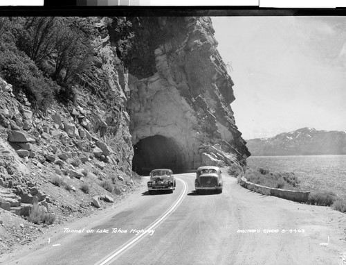 Tunnel on Lake Tahoe Highway
