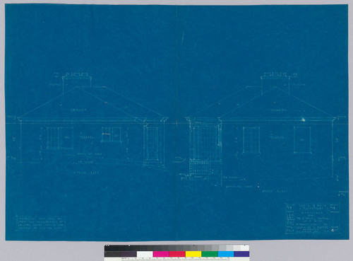 Sauter Residence, north and south elevations, San Francisco, 1919