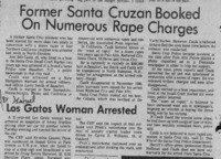 Former Santa Cruzan booked on numerous rape charges