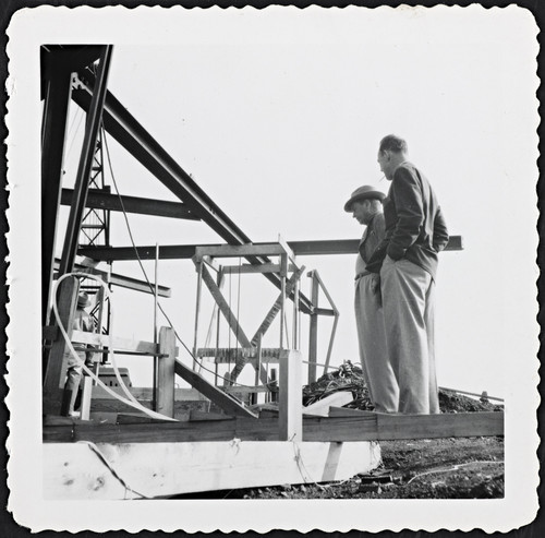 Construction Photograph with John Lautner